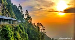 Paro Valley Bhutan – Aerial View of Paro Valley with Rinpung Dzong and Pa Chhu River at Sunrise
